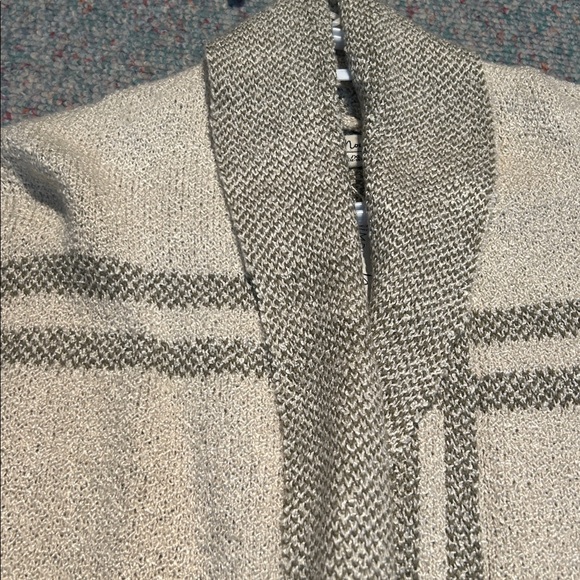 NWT Simply Noelle Cream and Olive Women's Cardigan L/XL - Picture 10 of 11
